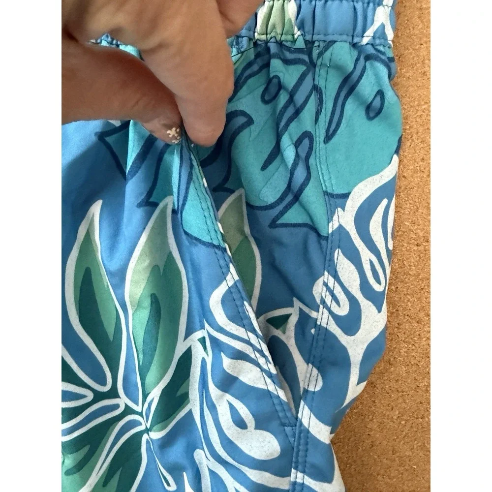 Hurley Men's Hana Bay Blue Volley Swim Trunks Elastic Waist Sz S‎ NWT